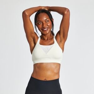 Oiselle Tangent Bra in Ivory Size 6